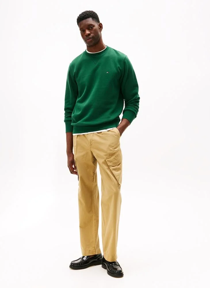 Tommy Hilfiger  Peached Fleece Crew Neck Jumper for Men | Best Price UAE